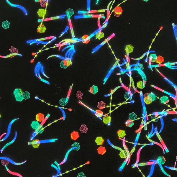 印刷荧光纤维片